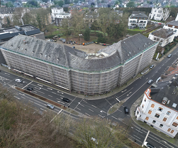 Schutzgerüst im öffentlichen Bereich